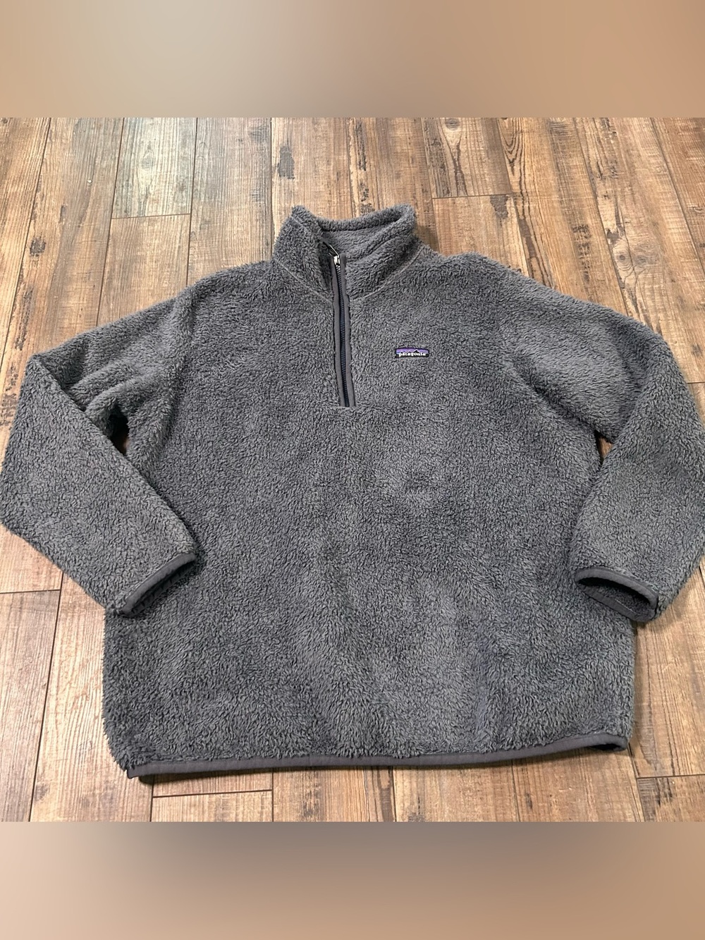 Patagonia Sweater Women’s XL Extra Large Grey Long Sleeve Fleece Los Gatos